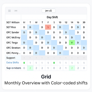 Monthly Grid View