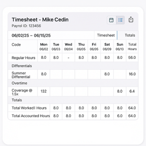Timesheet and Payroll